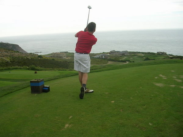 Peter in action - Pezula Golf Course