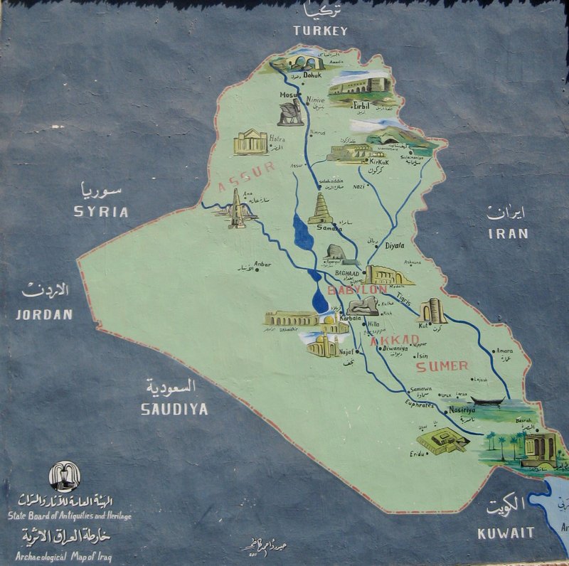  The "tourist" map of Iraq