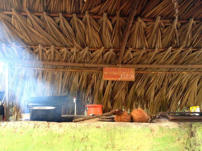 The open air kitchen at the Sirena
