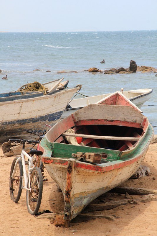 Fisherman boat & its bicycle