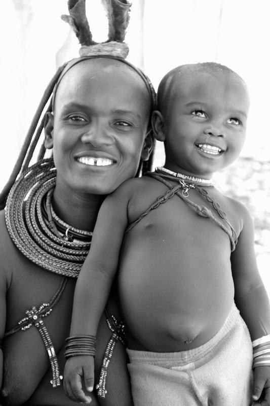 Himba mother & kid