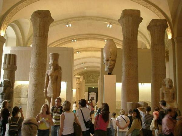 Egyptian artifacts in the Louvre