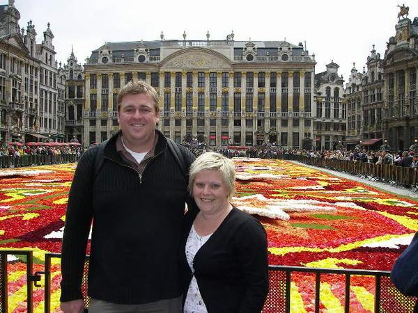 Scott & Sarah in the Grand'Place, Brussels