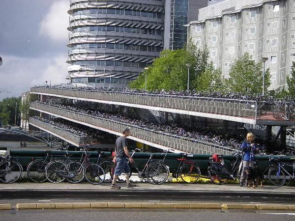 It's a car park for bikes...