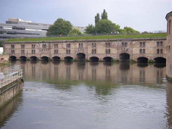 Strasbourg's famous covered bridges, La Petite France.