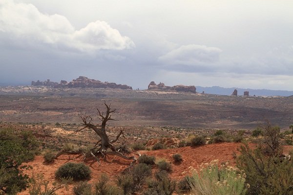 Brooding skies over Arches