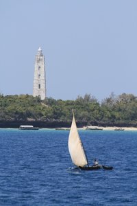Dhow boat off Zanzibar
