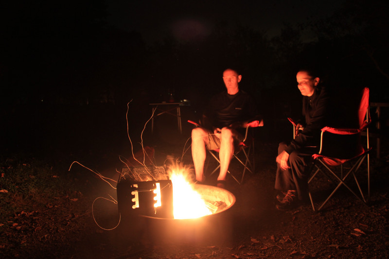 Singeing around the campfire