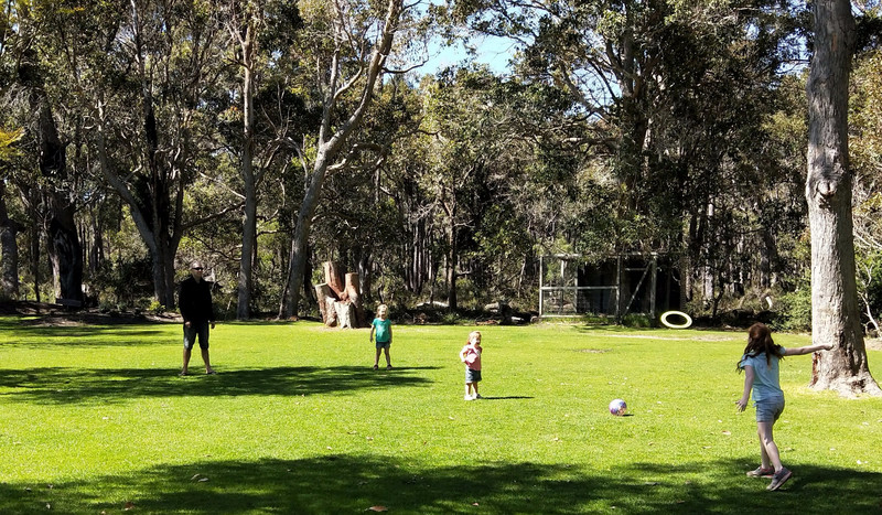 Frisbee at Margaret River Chocolate Company 