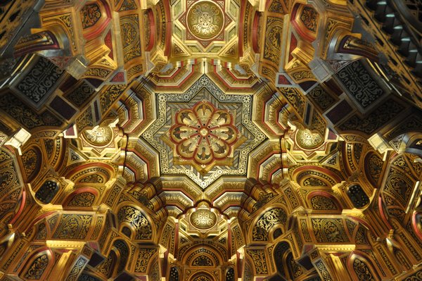 Gold Leaf Ceiling at Cardiff Castle