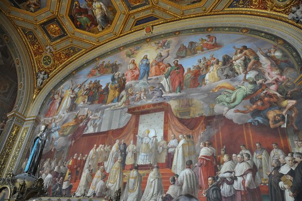 Beautiful Paintings inside the Vatican