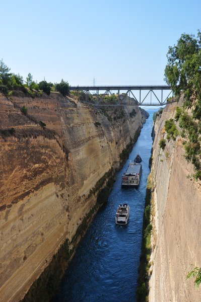 No locks on the Corinth Canal
