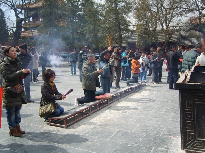 Religious burning ceremony
