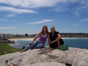 Amanda and I at Bondi Beach