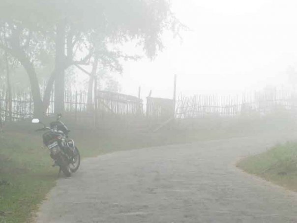 My bike in the Bandarban Cloud