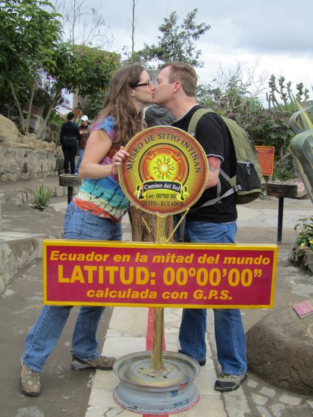 Steve and Anne at the real equator