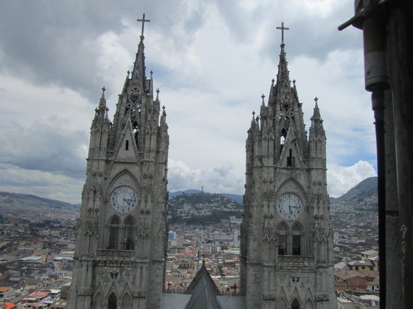 View from the tower at the Basilica del Voto