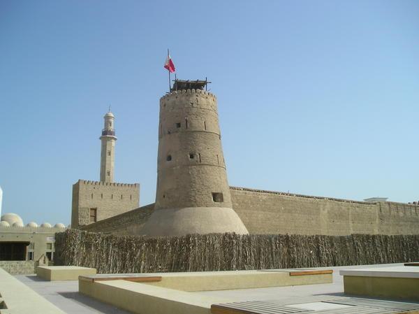 Old fort on top of Dubai Museum