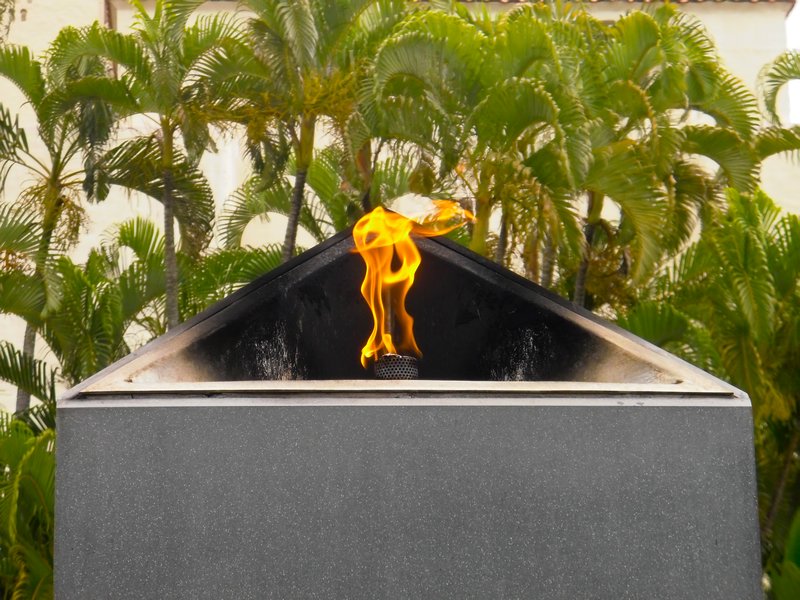 Eternal Flame at Honolulu Hale