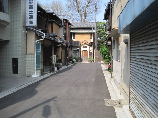 Een straatje in Kyoto