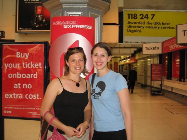 Allison and I at Victoria Station