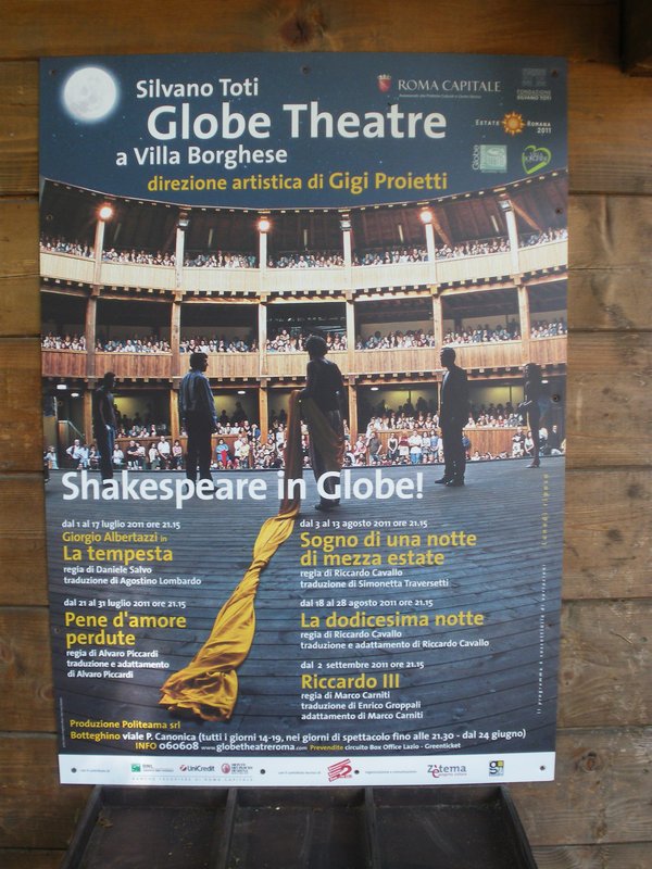 Perfomances at the Globe