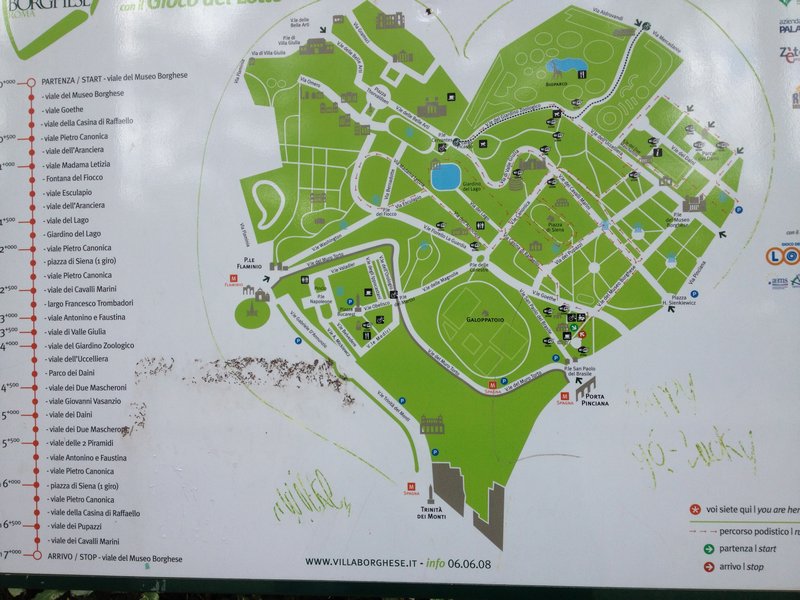 Map of Parco Borghese | Photo