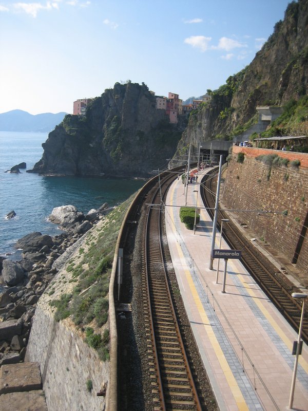 Trainline along Cinque Terra