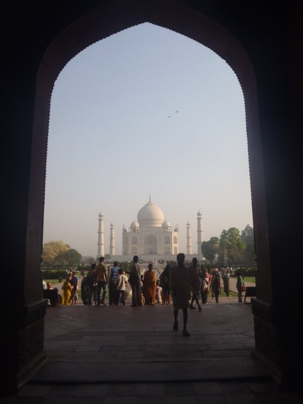Taj through arch of west gate