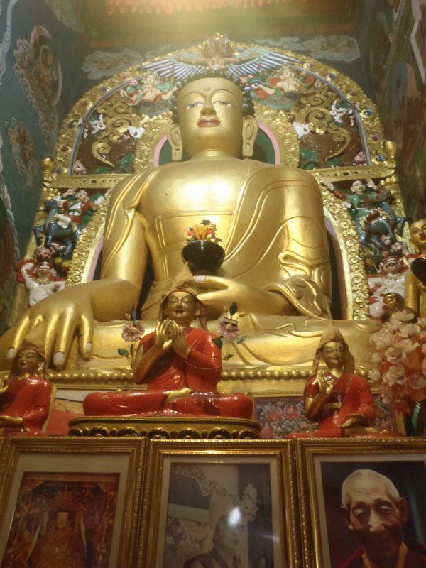 Buddha in tibetan temple 