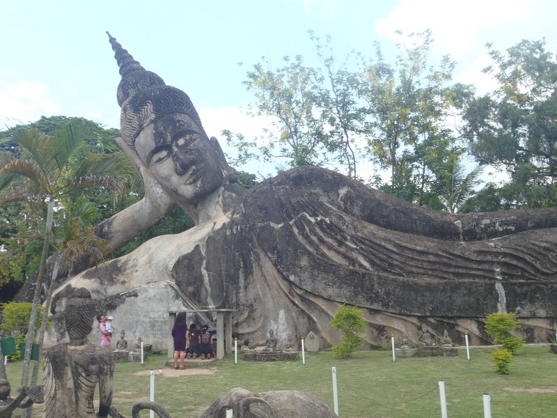 Famous Laos buddha sculpture