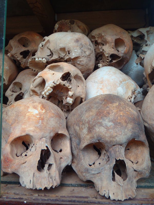 Skulls of executed prisoners 