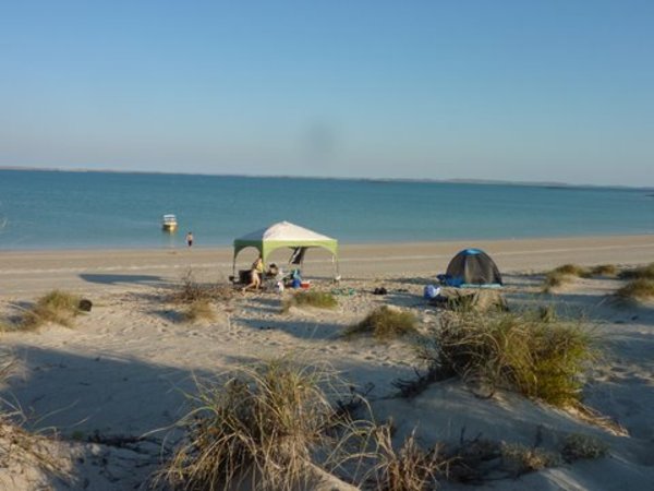 The beach camp