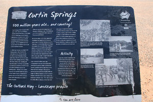 Curtin Springs - info board