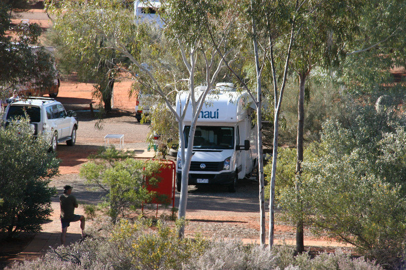Our camper seen from the Yalinga viewing platform