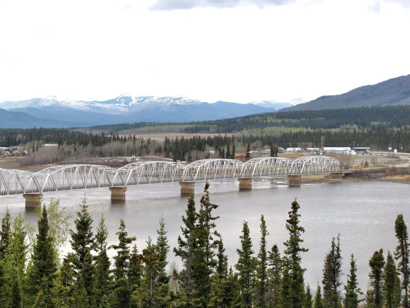 AK12 May21 Bridge over Nisutlin Bay, Teslin, Yukon