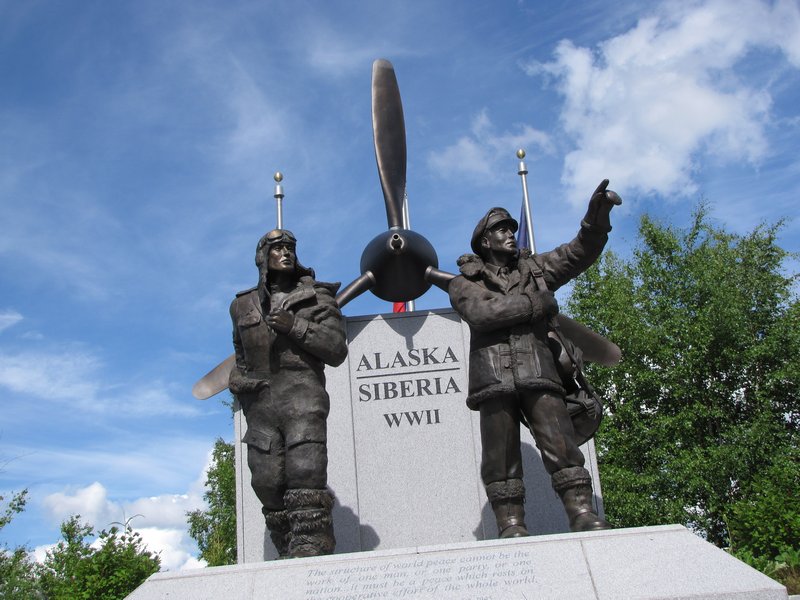AK1 July5 Memorial in Fairbanks to WWII Airmen