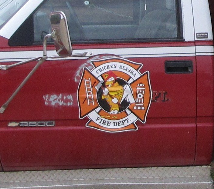 AK6 July12 The Town of Chicken fire truck