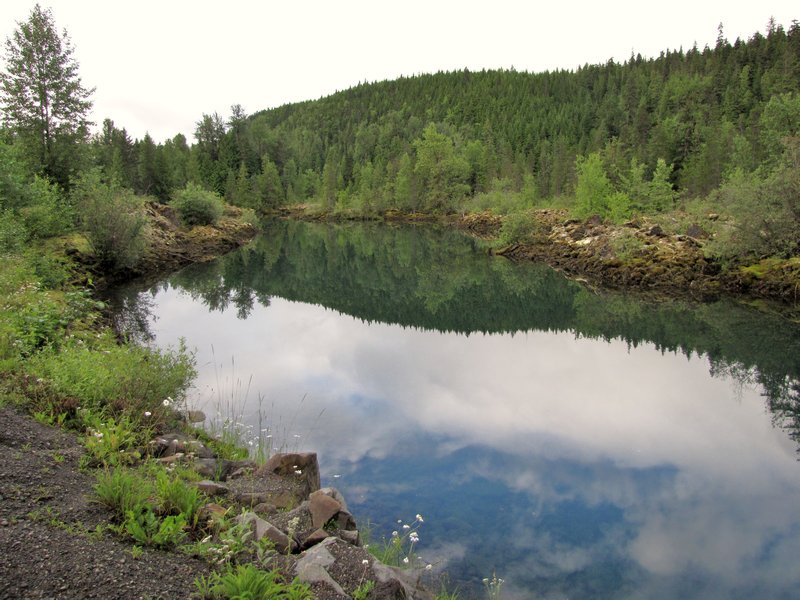 AK3 July30 A pond in Lava Beds Provencial Park