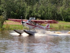 107 July6 Typical float plane in Fairbanks, Alaska