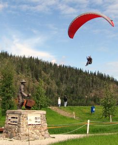 120 July16 Hang Glider at Dawson City Music Festival, Yukon