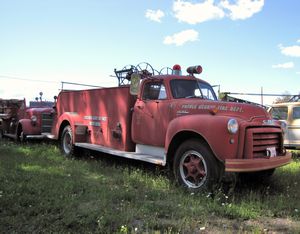 141 Aug3 Firetruck at  Prince George Railway and Forestry Museum, Prince George, BC
