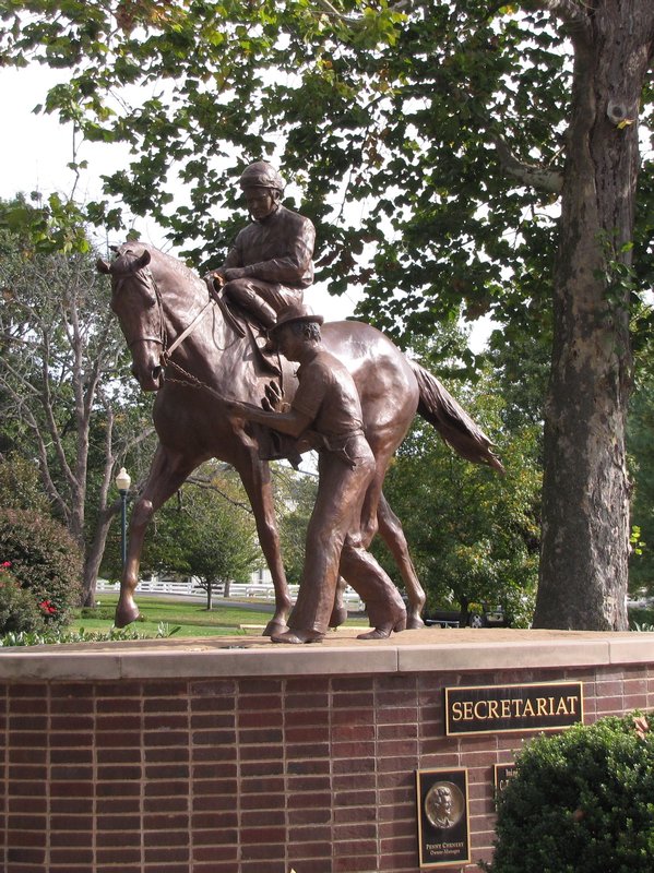 Oct9 2 Secretariat Sculpture, Kentucky Horse Park, Lexington, Kentucky