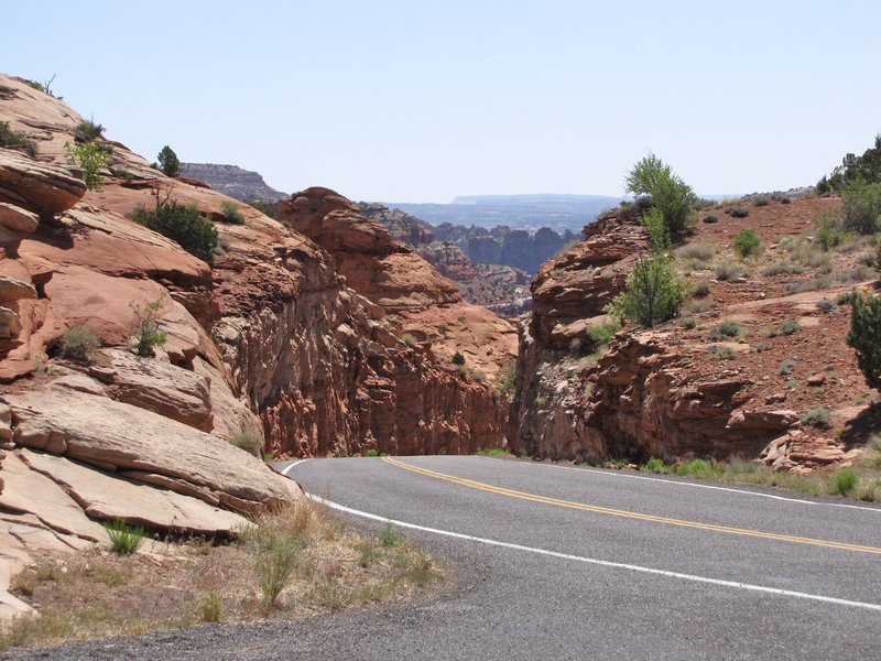 512-136 Scenic Byway 12 as it cuts through the red cliffs