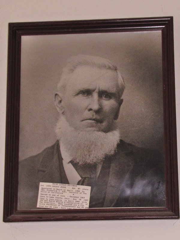 512-187 first Judge of Inyo County--Oscar L. Matthews (gggrandfather)