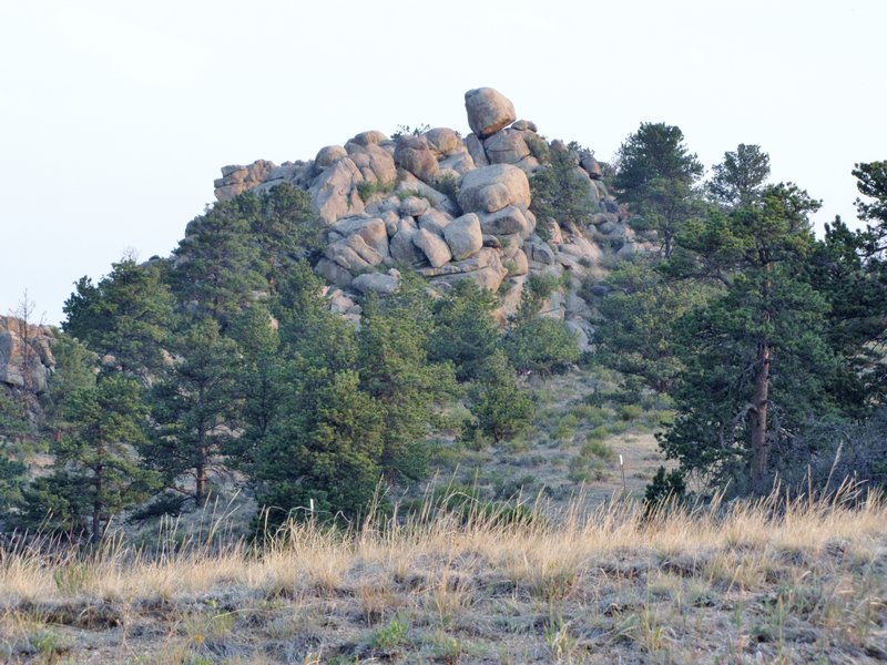 612-68 One of many strange rock formations near Curt Gowdy SP, Wyoming