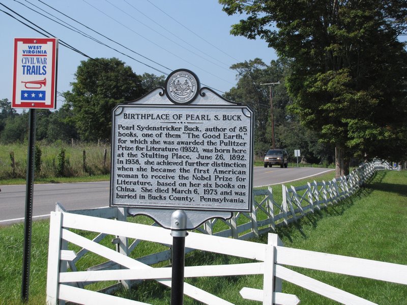 912-x8 Pearl Buck's birth home in Hillsboro, WV