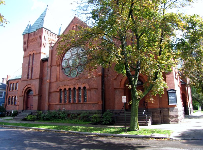 912-180 First Methodist Church, one of many large churches in Corning