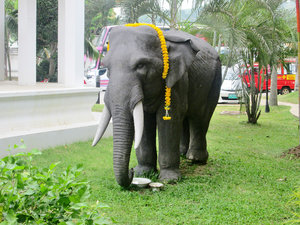 1304-92 Elephant at jewelry factory