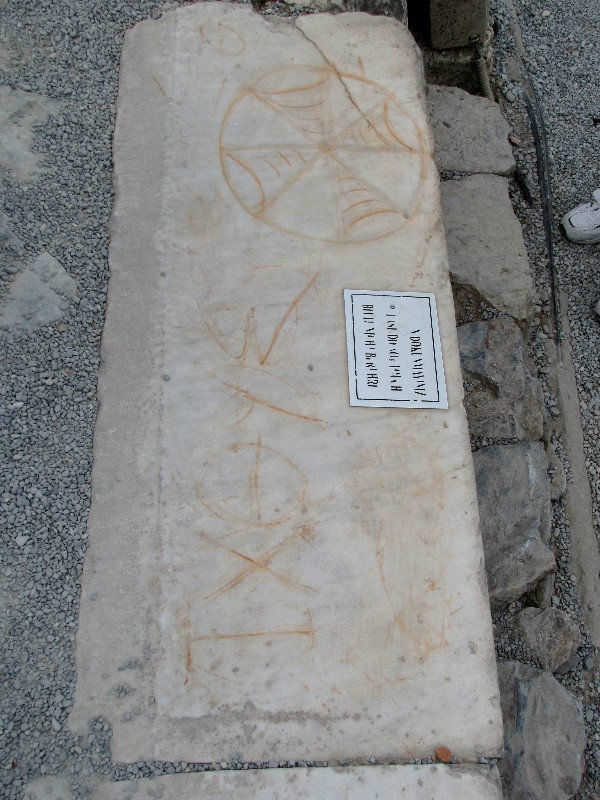 1305-81 Ephesus--Early Christian grafitti
